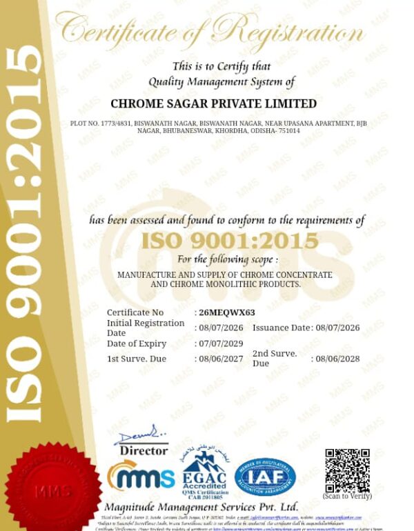 ISO 9001:2015 Certificate